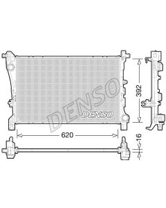 DENSO DRM09166 - Radiatore, Raffreddamento motore