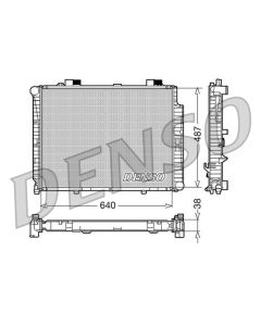 DENSO DRM17085 - Radiatore, Raffreddamento motore