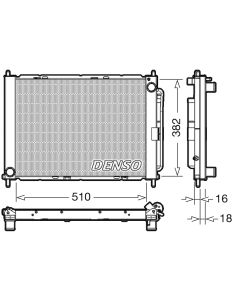 DENSO DRM23104 - Gruppo raffreddamento