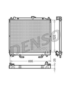 DENSO DRM45015 - Radiatore, Raffreddamento motore