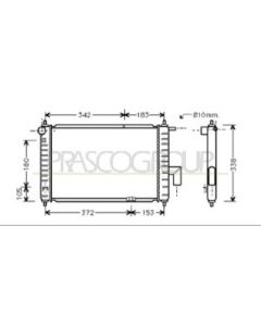 PRASCO DW322R003 - Radiatore, Raffreddamento motore