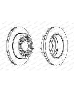 FERODO FCR140A - Discofreno