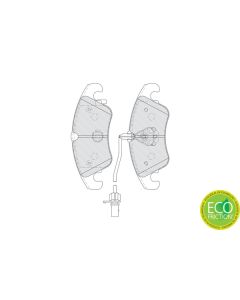 FERODO FDB4044 - Kit pastiglie freno, Freno a disco