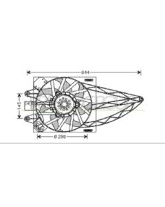 PRASCO FT122F003 - Ventola, Raffreddamento motore