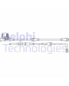 DELPHI LZ0315 - Contatto segnalazione, Usura past. freno/mat. d'attrito