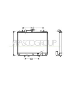 PRASCO MB817R001 - Radiatore, Raffreddamento motore
