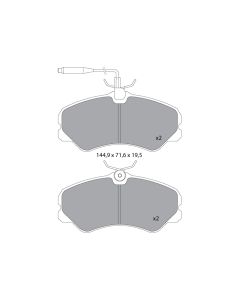 GNC P0497 - PASTIGLIE Fiat DUCATO ANT &gt;93 q18