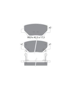 GNC P1914 - PASTIGLIE FIAT TIPO 1.6 MTJ 15> POST