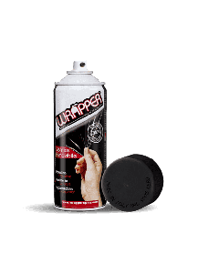 WRAPPER - Wrapper, pellicola spray rimovibile, 400 ml - Nero opaco - Ral 9005