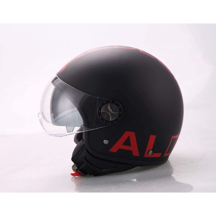 Al Helmets - Casco Demi Jet 101-BIS D-V - AL Nero\Rosso