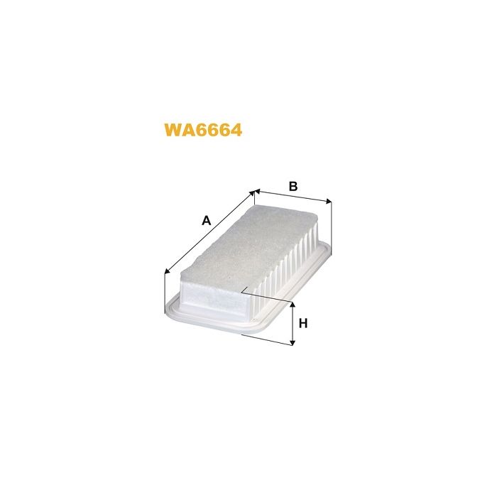 WA6004 WIX FILTERS Filtro aria 290 mm, Cartuccia filtro FORD
