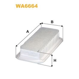 WIX Panel Air Filter - WA6664 - O'Reilly Auto Parts