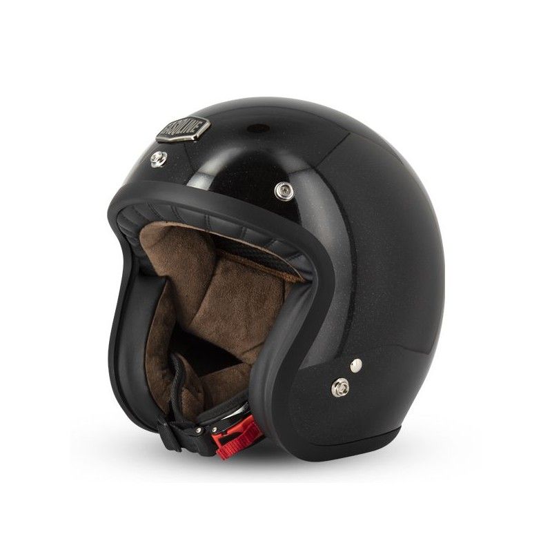 GASOLINE - Casco JET CAFE RACER S250 Bianco/Azzurro/Rosso